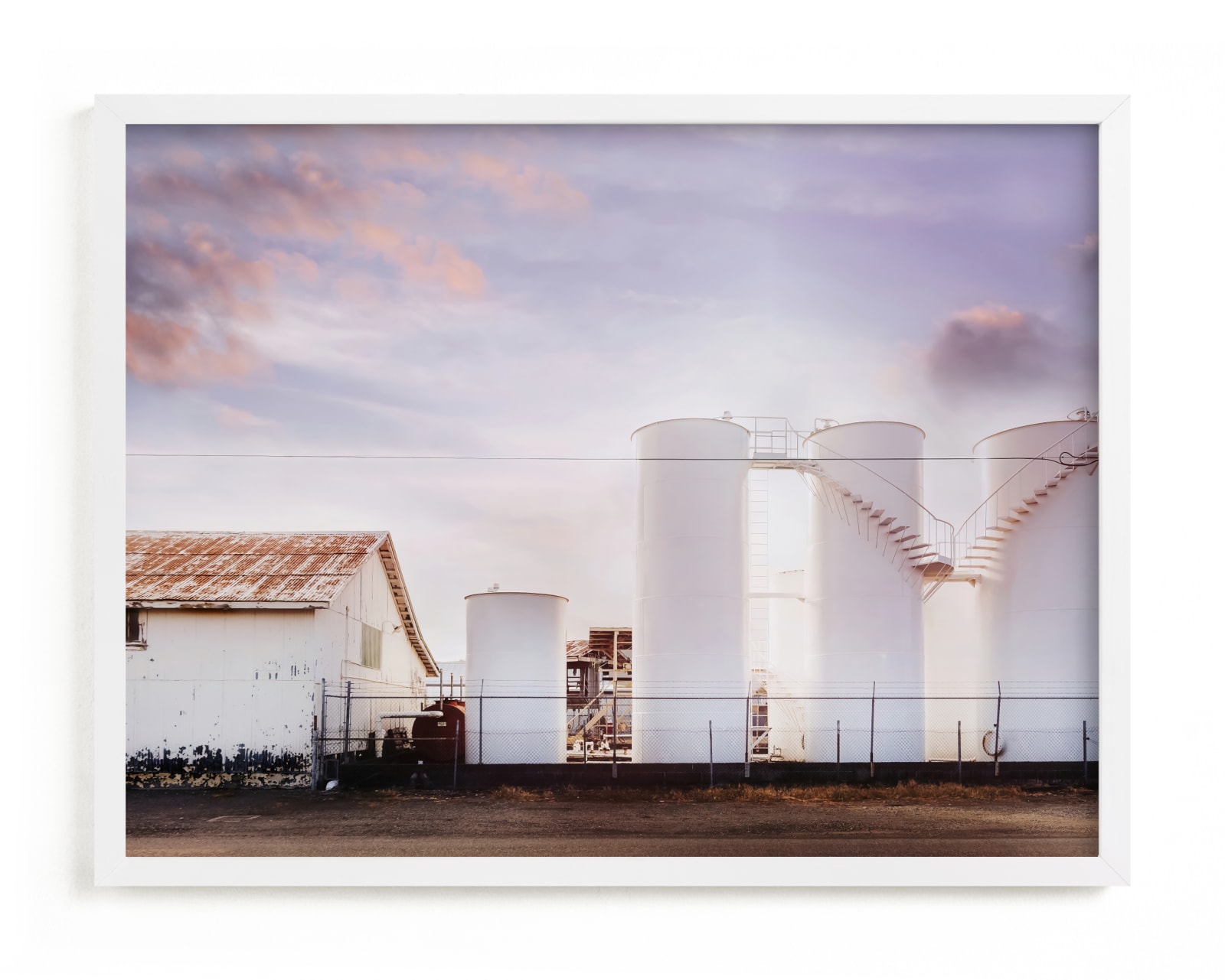 "Morning at the Silos" - Limited Edition Art Print by Hollie Renner Photography in beautiful frame options and a variety of sizes.