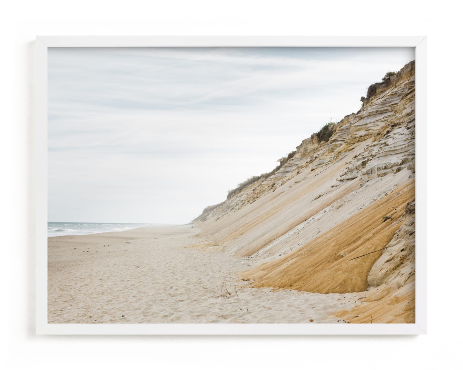 "Cliffs and Waves" - Limited Edition Art Print by Helen Makadia in beautiful frame options and a variety of sizes.