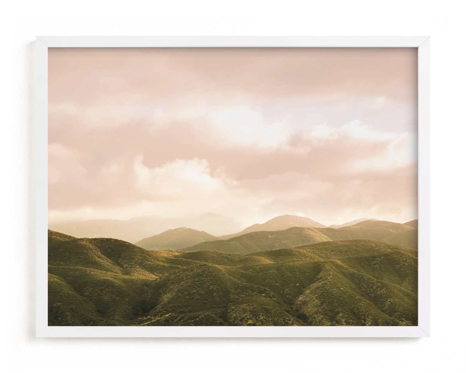 "Hazy Mountain High" - Limited Edition Art Print by Emmy Hagen in beautiful frame options and a variety of sizes.