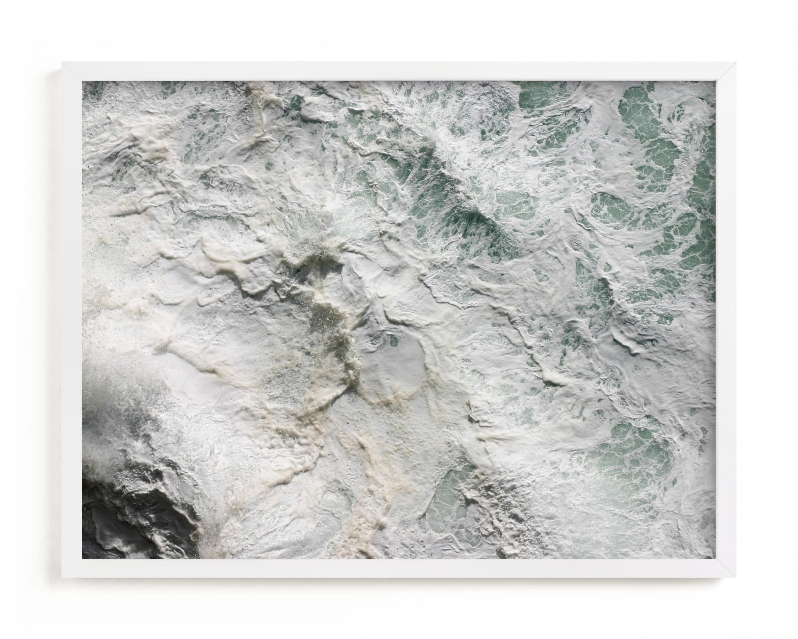 "Foaming Sea Water III" - Limited Edition Art Print by Becky Nimoy in beautiful frame options and a variety of sizes.