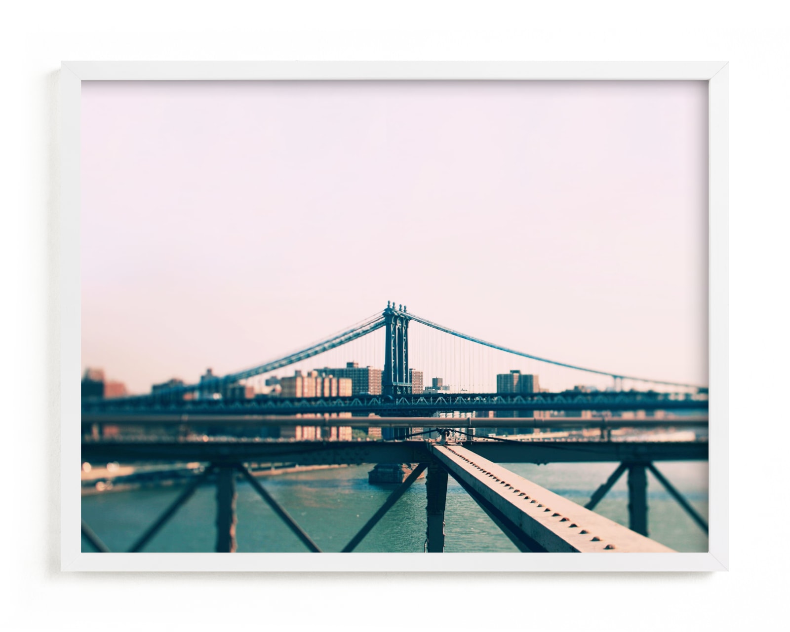 "Bridges Of New York #8" - Limited Edition Art Print by ALICIA BOCK in beautiful frame options and a variety of sizes.
