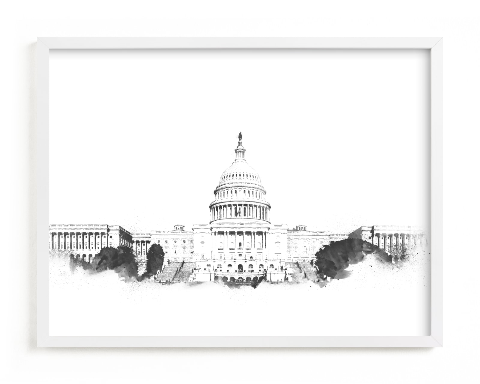 "Capitol Building" - Limited Edition Art Print by Paul Berthelot in beautiful frame options and a variety of sizes.