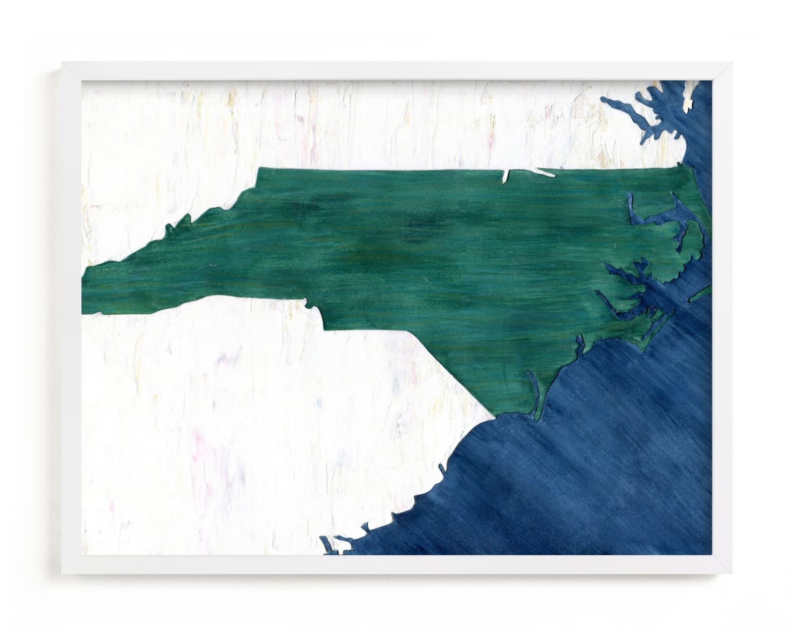 "North Carolina in Paint" - Limited Edition Art Print by Denise Wong in beautiful frame options and a variety of sizes.