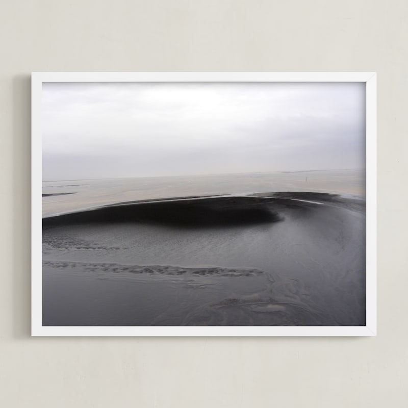 "Alda" - Art Print in Charcoal Grey by Miranda Mol - Framed
