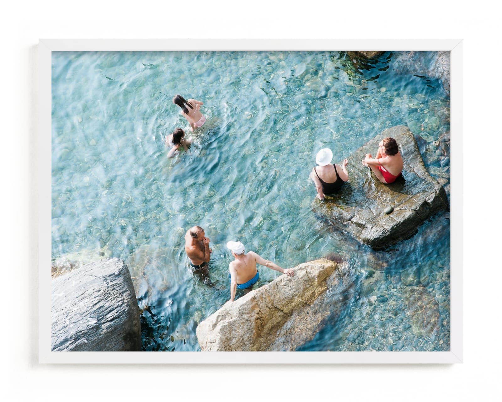 "Sunbathers" - Limited Edition Art Print by Jennifer Jacobson in beautiful frame options and a variety of sizes.