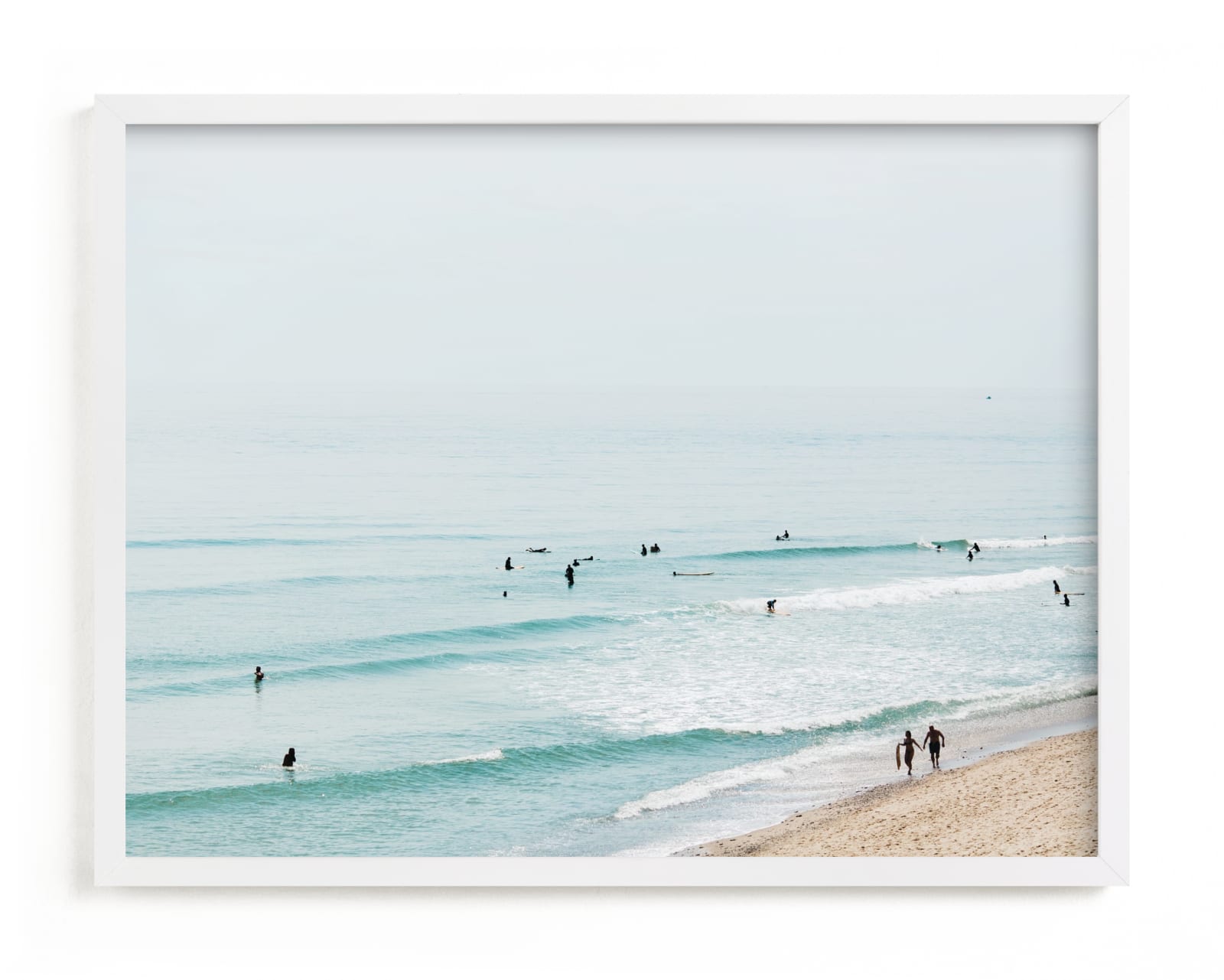 "Beach Summer Blues" - Limited Edition Art Print by Helen Makadia in beautiful frame options and a variety of sizes.