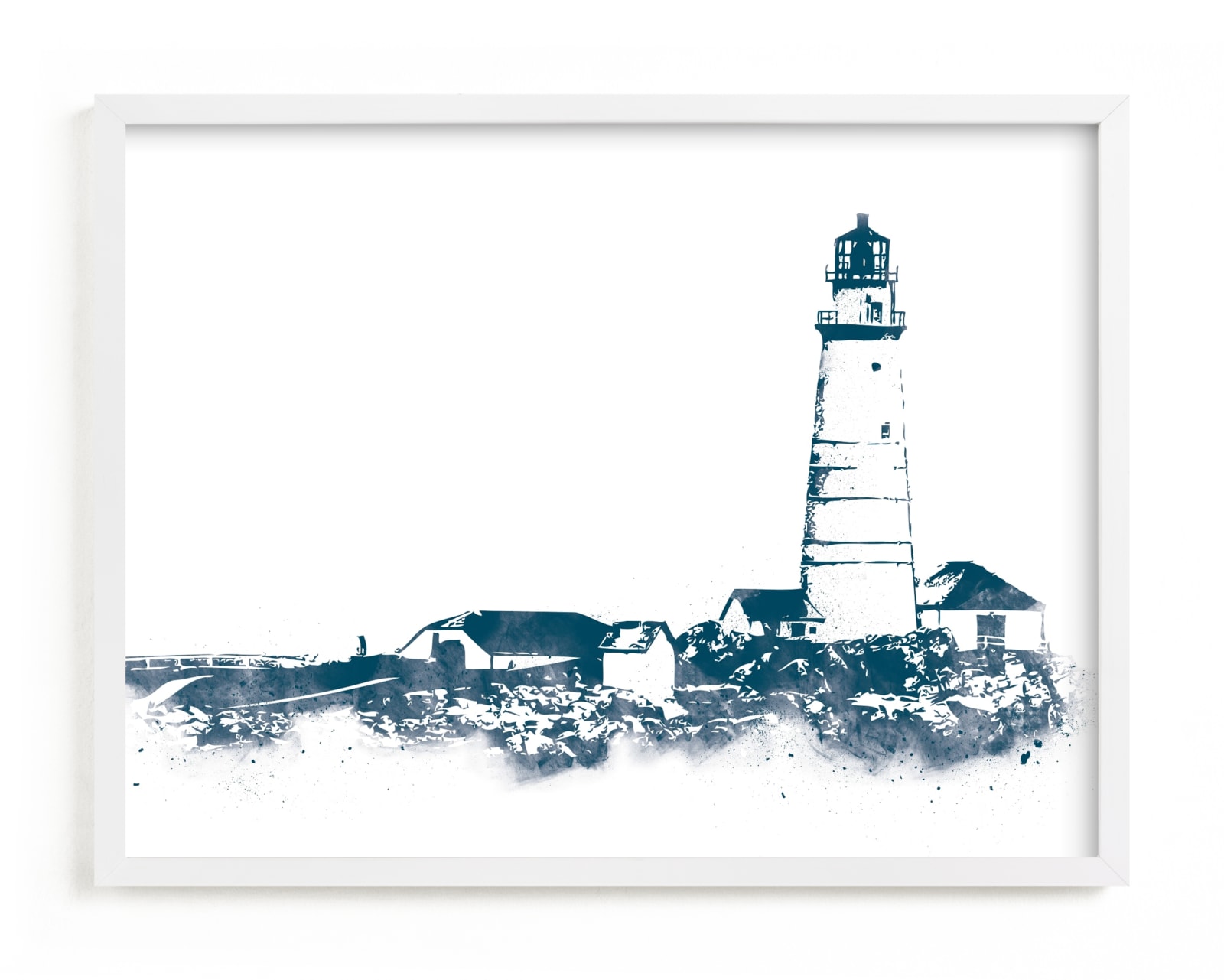 "Boston Light" - Limited Edition Art Print by Paul Berthelot in beautiful frame options and a variety of sizes.