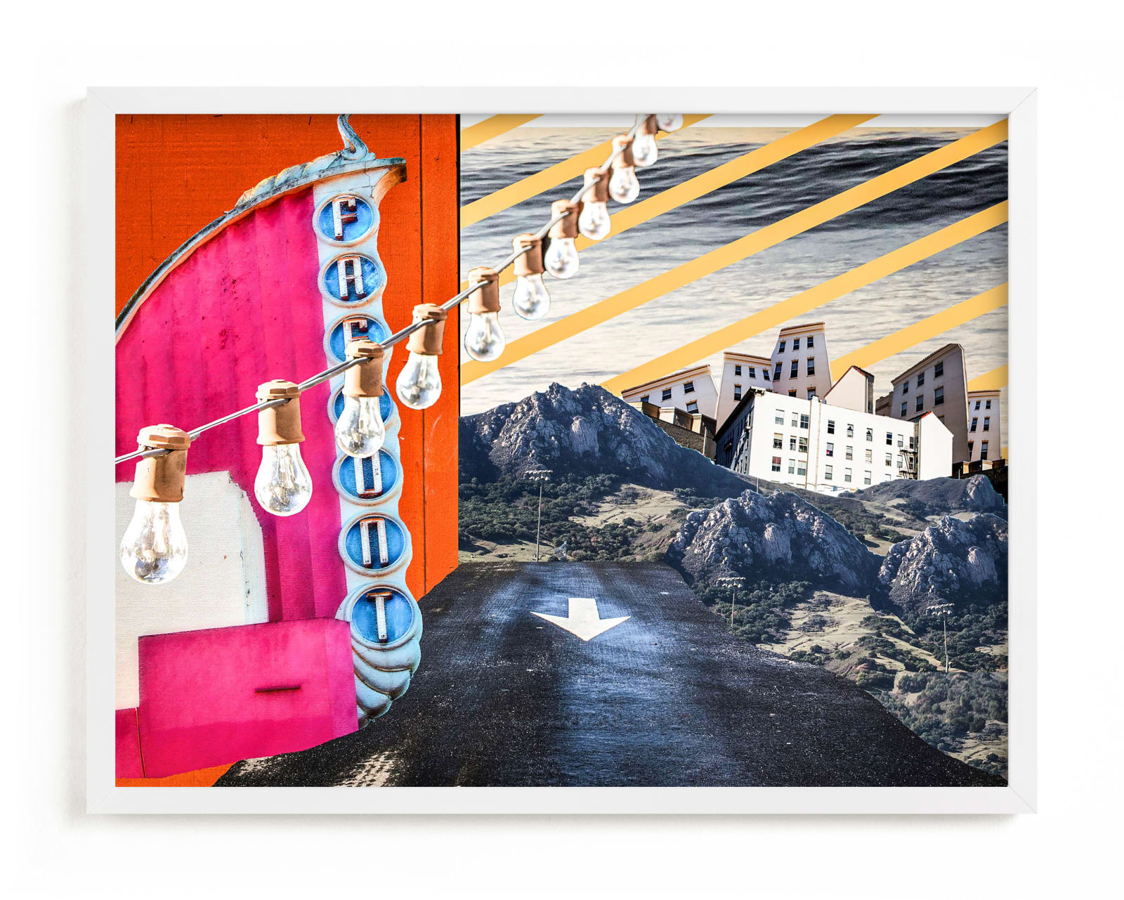 "San Luis Collage" - Limited Edition Art Print by Kate Baird in beautiful frame options and a variety of sizes.