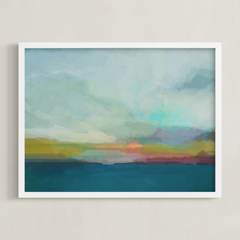 "Morning Walk II" - Open Edition Fine Art Print by AlisonJerry in beautiful frame options and a variety of sizes.