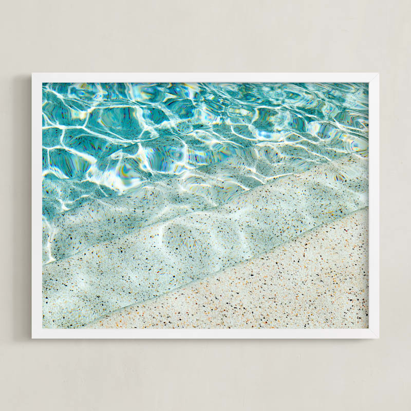 "Turquoise and Terrazzo" - Open Edition Fine Art Print by Whitley Williams in beautiful frame options and a variety of sizes.