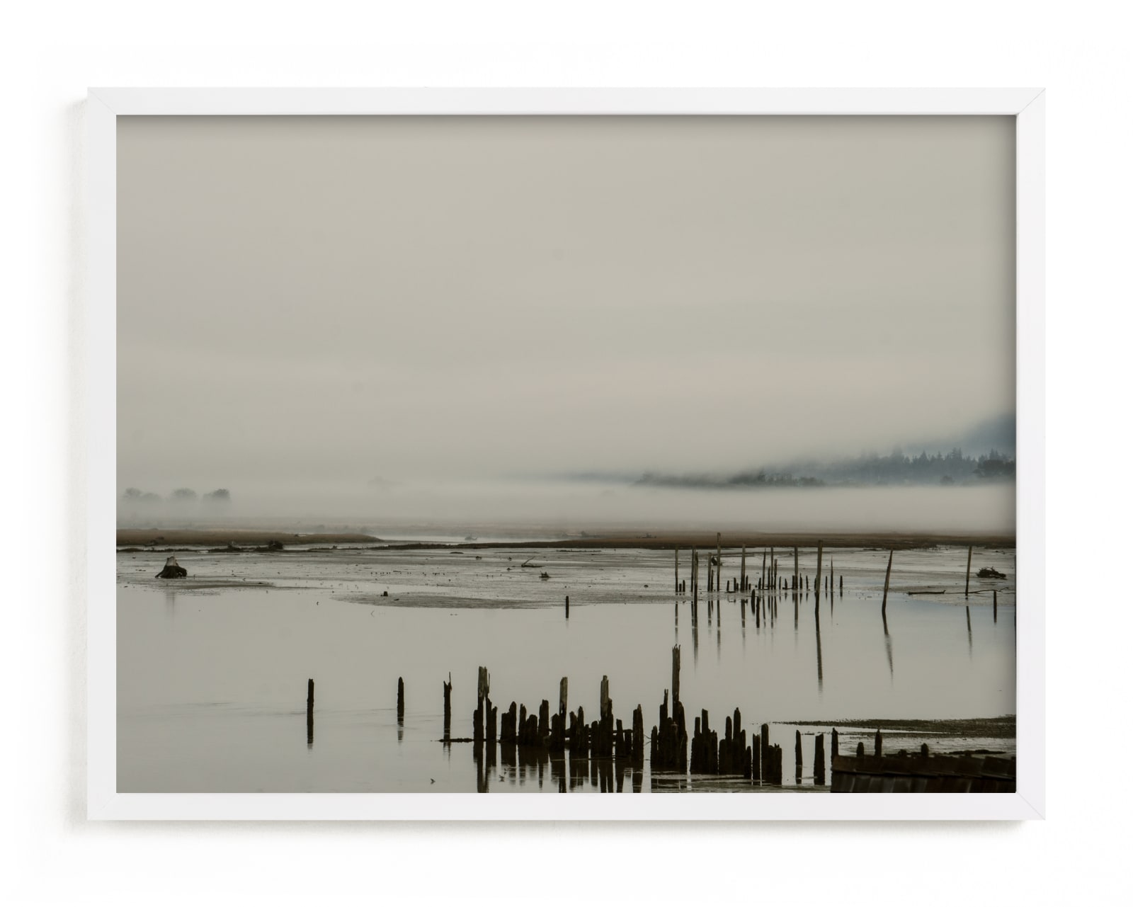 "Fog at the Beach in the PNW" - Open Edition Fine Art Print by Katie Buckman in beautiful frame options and a variety of sizes.