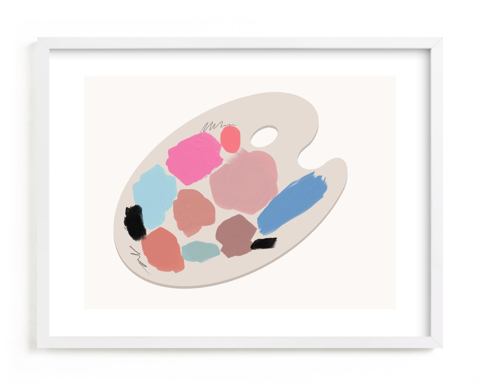 "painting rainbows" - Limited Edition Art Print by Maja Cunningham in beautiful frame options and a variety of sizes.