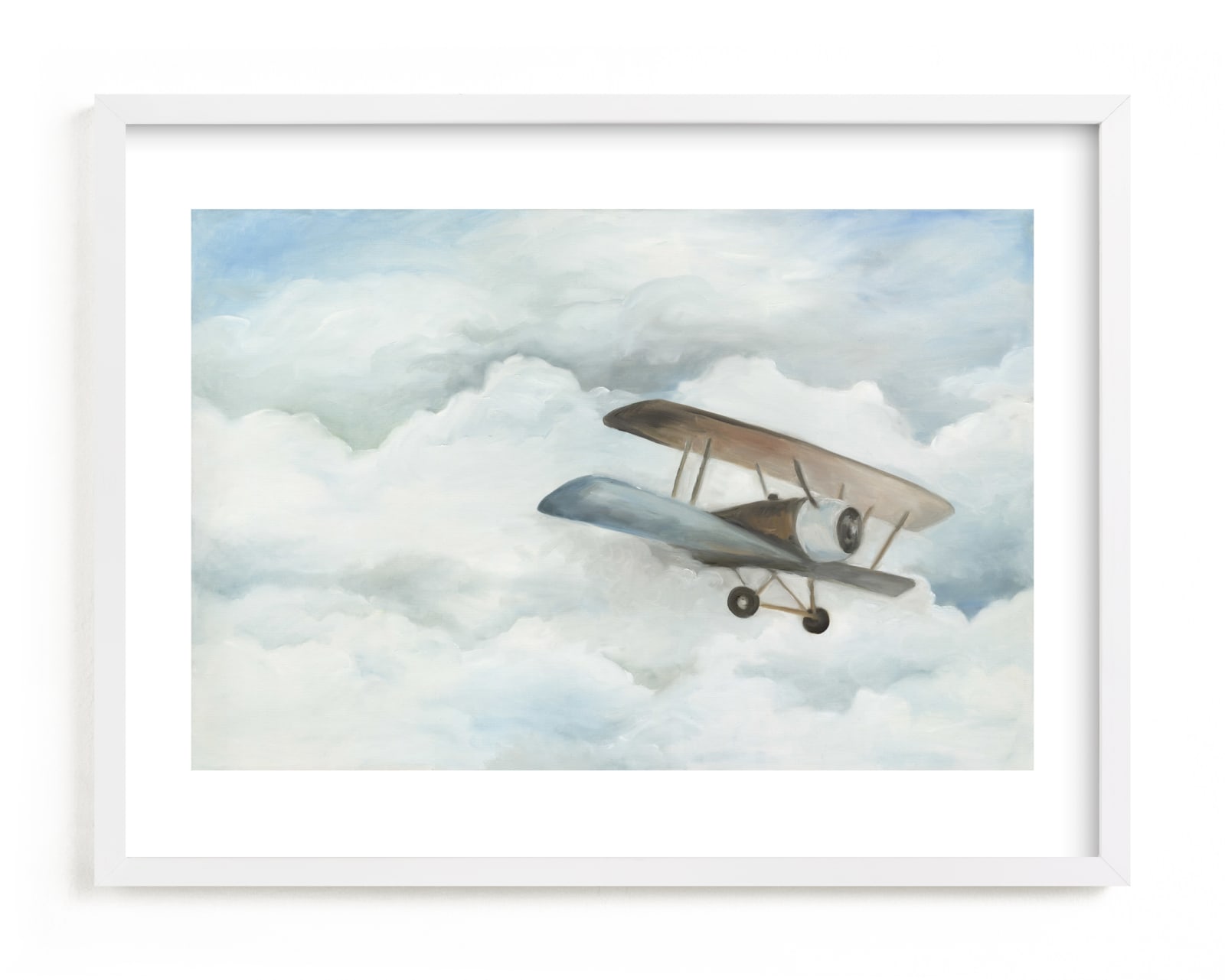 "The Cloud Plane" - Limited Edition Art Print by Sarah Holden in beautiful frame options and a variety of sizes.