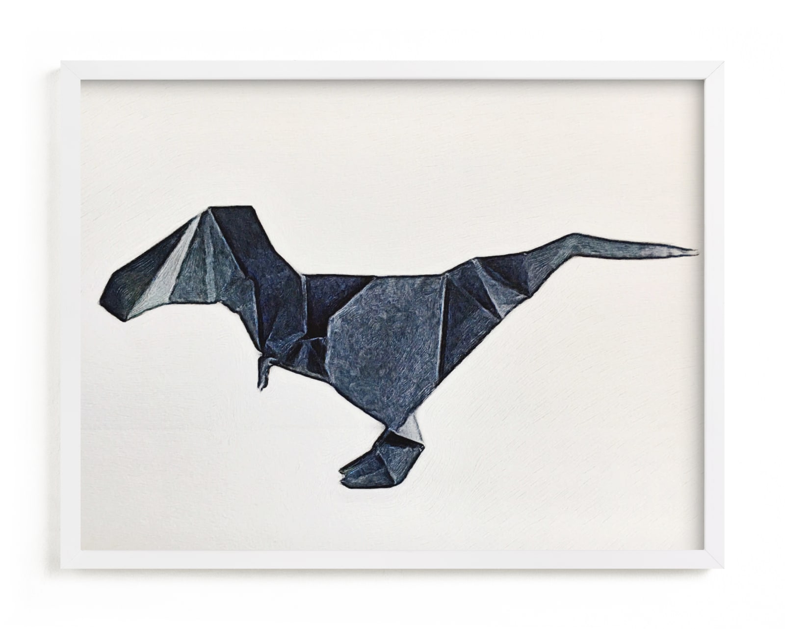 "Paper Animals: TRex" - Limited Edition Art Print by Maja Cunningham in beautiful frame options and a variety of sizes.