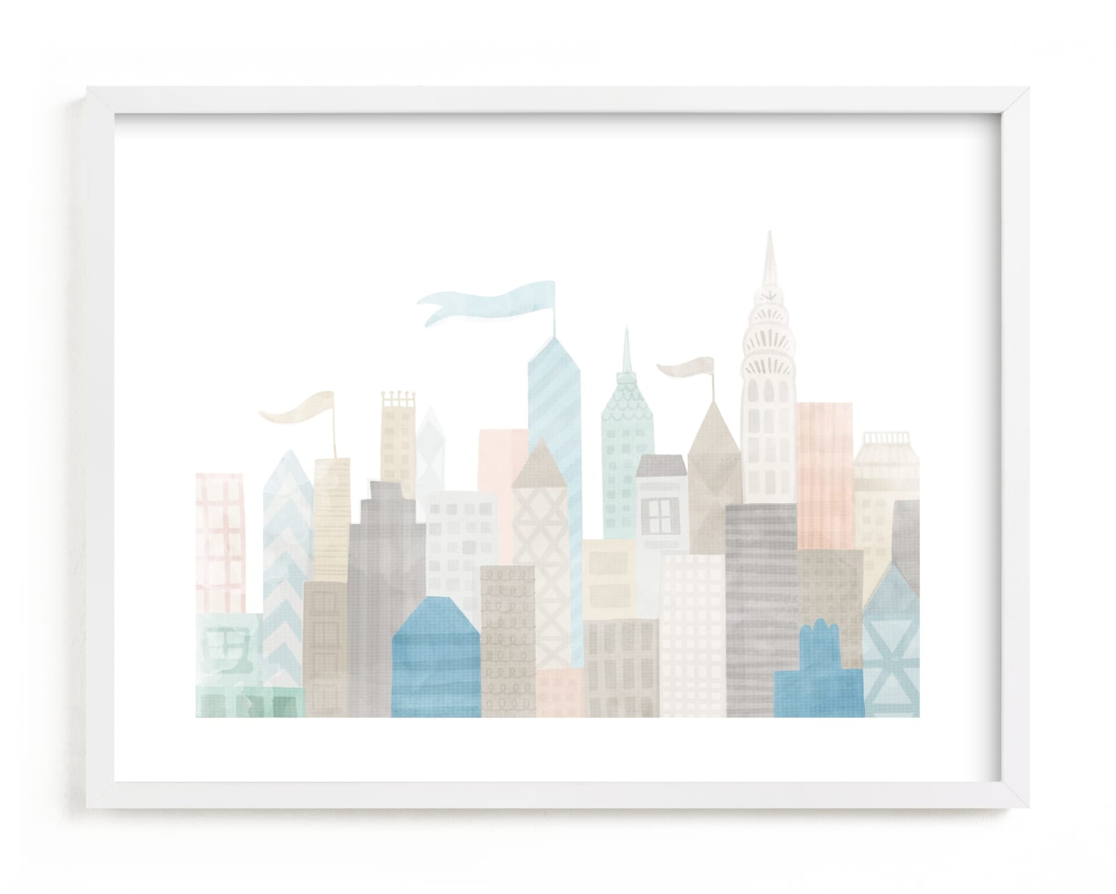 "Big City" - Limited Edition Art Print by Jessie Steury in beautiful frame options and a variety of sizes.