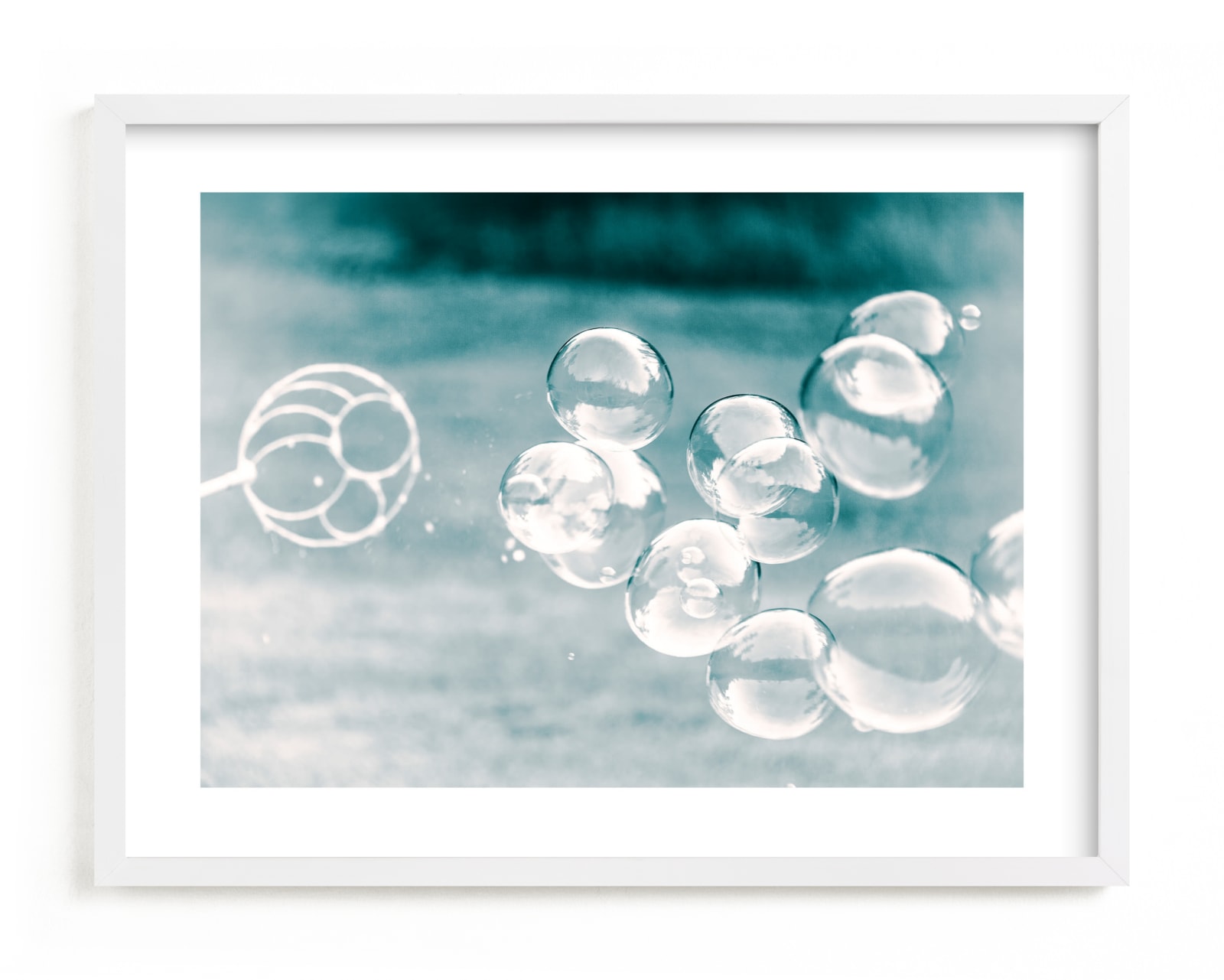 "Bubbles out of the Blue" - Limited Edition Art Print by Mary Ann Glynn-Tusa in beautiful frame options and a variety of sizes.