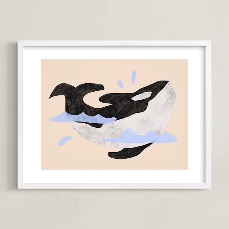 "Orca, where are you?" - Limited Edition Art Print by Inkblot Design in beautiful frame options and a variety of sizes.