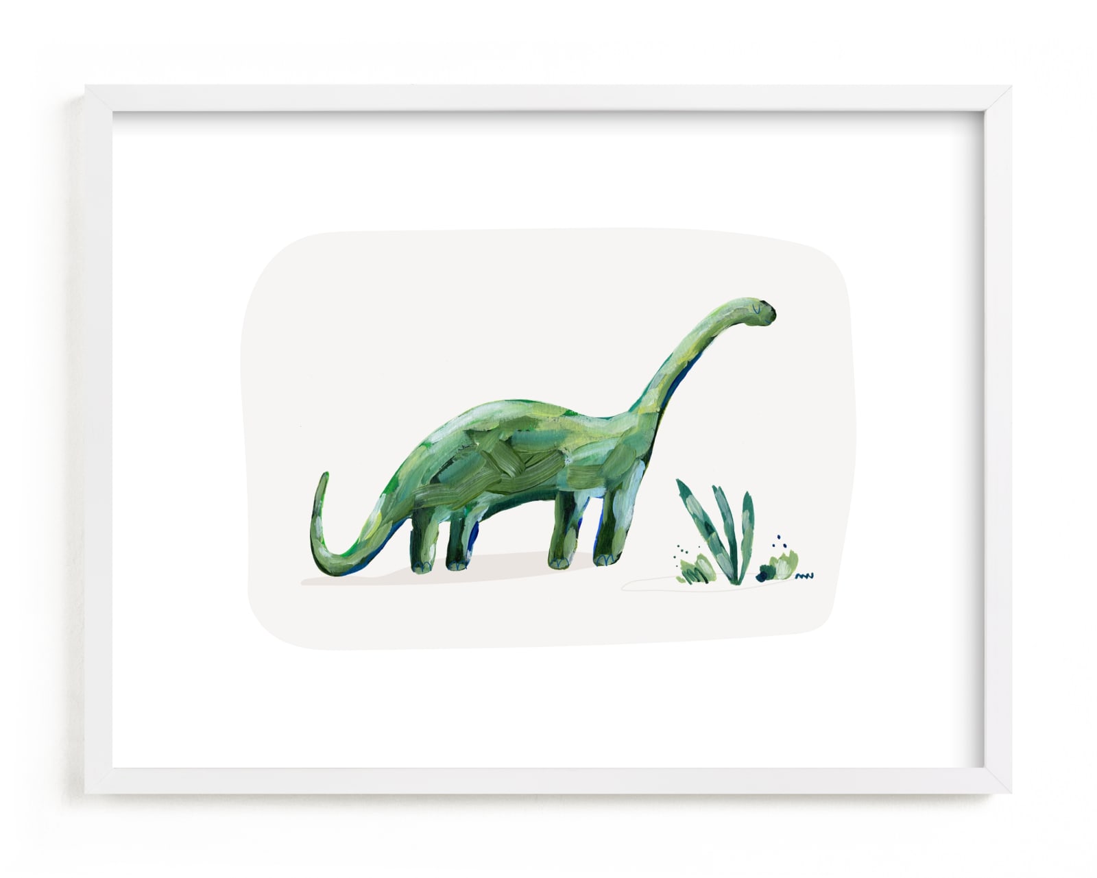 "brave brontosaurus" - Limited Edition Art Print by Kayla King in beautiful frame options and a variety of sizes.
