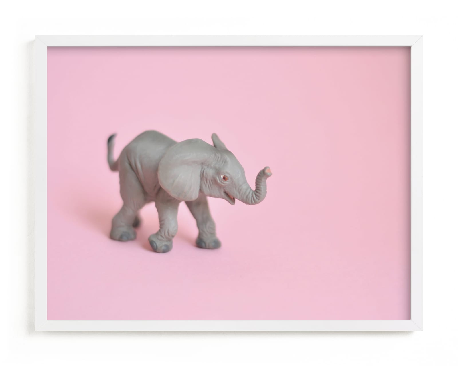 "Toy Elephant" - Limited Edition Art Print by Kinga Subject in beautiful frame options and a variety of sizes.