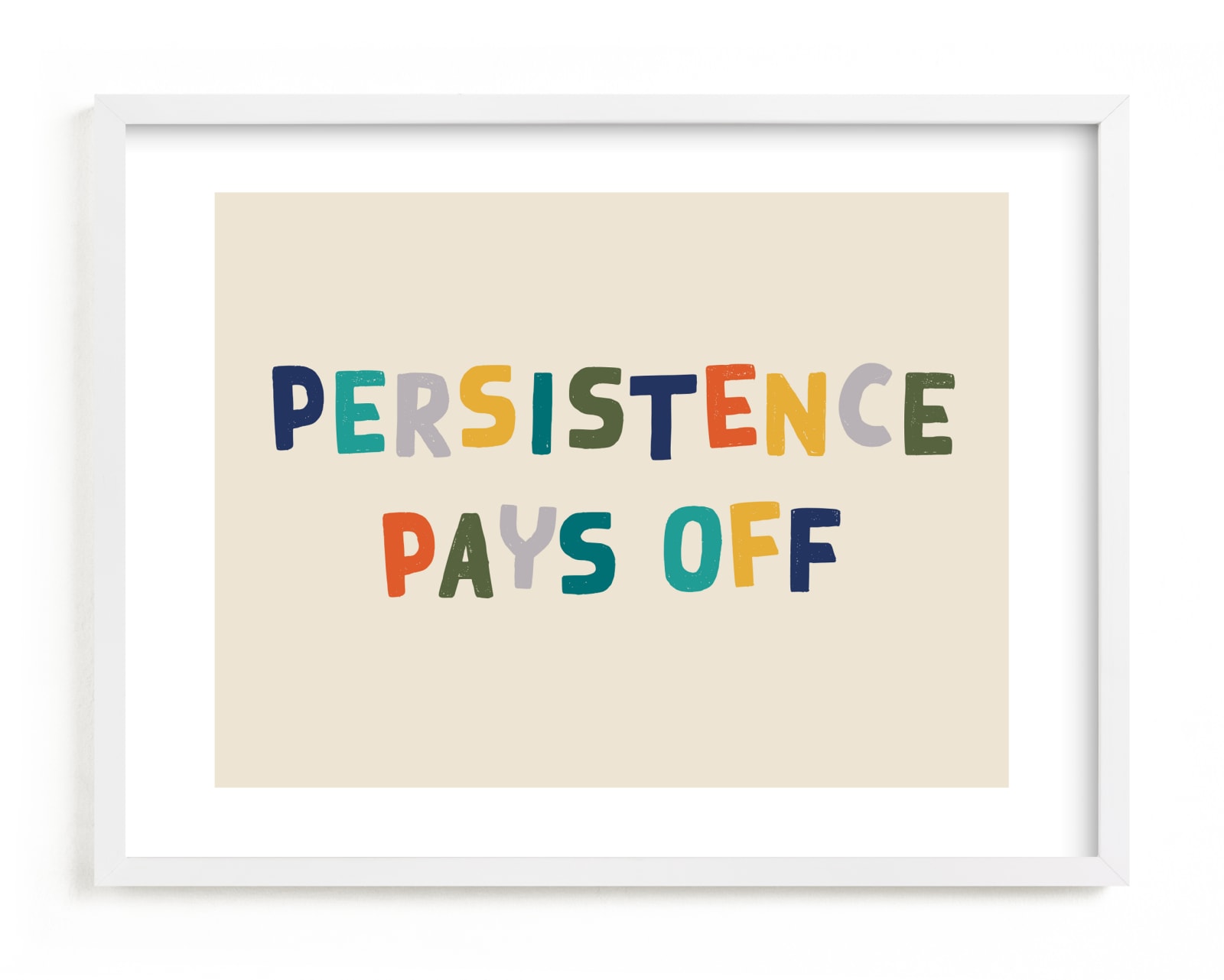 "Persistence Pays Off" - Limited Edition Art Print by Keen Peachy in beautiful frame options and a variety of sizes.