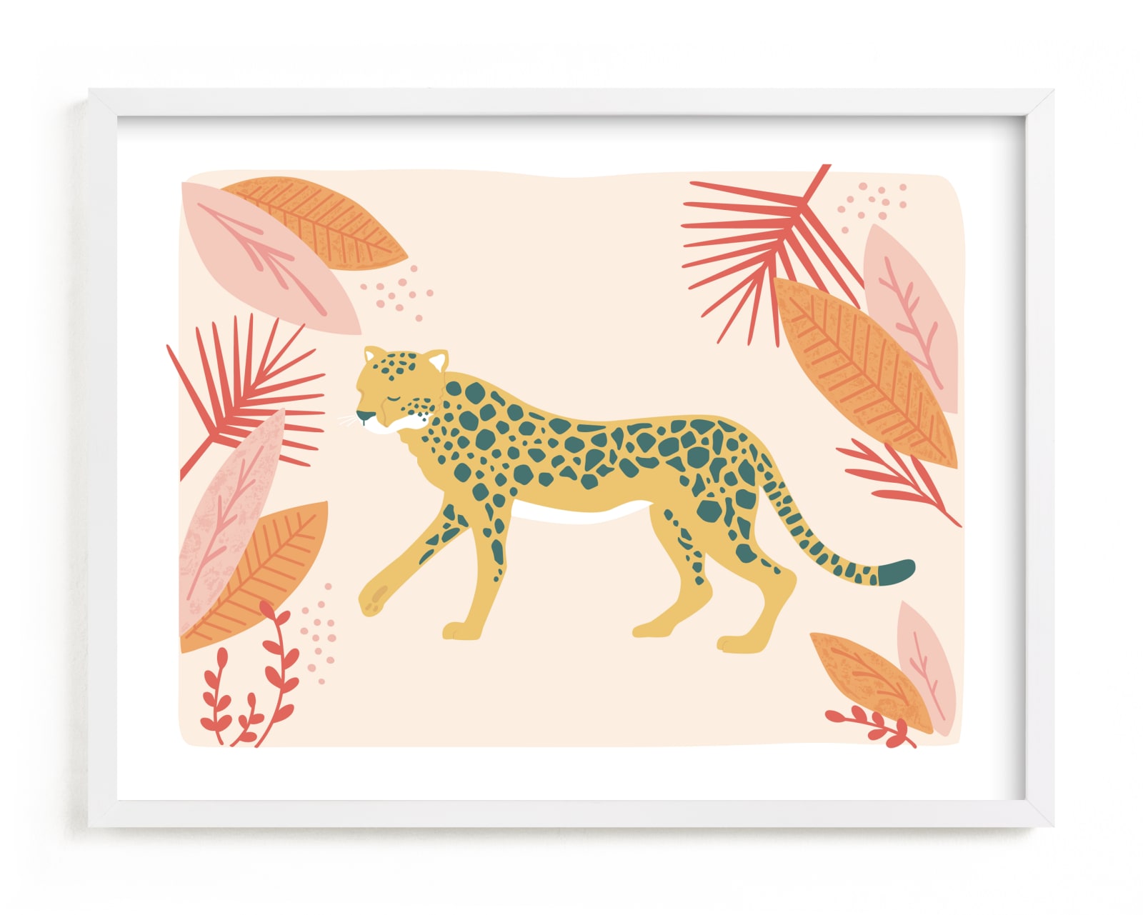 "speedy cheetah" - Limited Edition Art Print by peetie design in beautiful frame options and a variety of sizes.