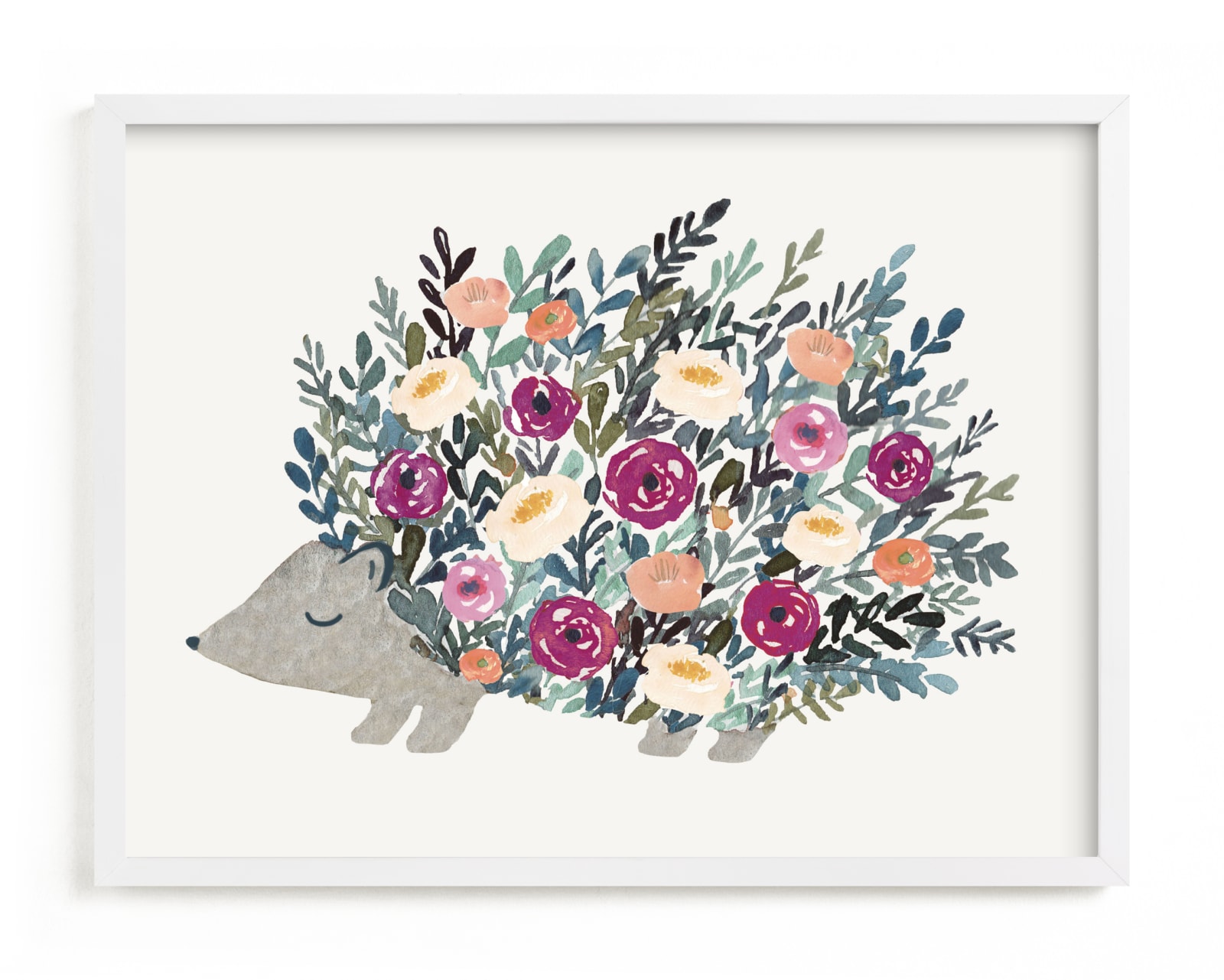 "Porcupine Bloom" - Limited Edition Art Print by Afton Harding in beautiful frame options and a variety of sizes.