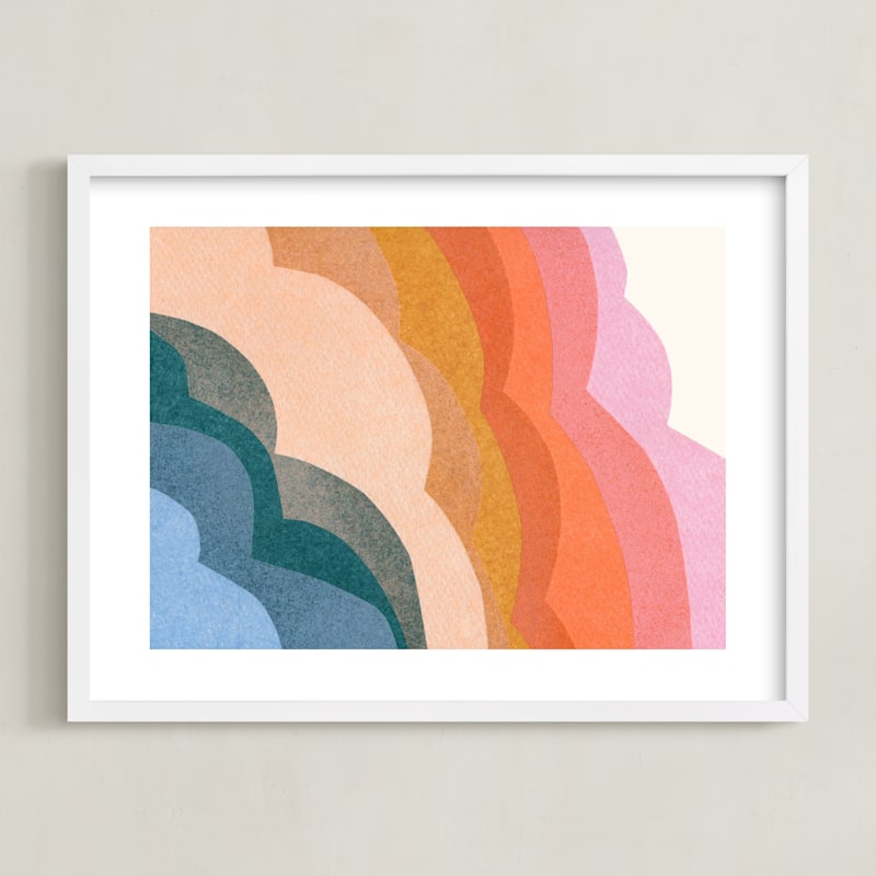 "rainbow clouds" - Limited Edition Art Print by Carrie Moradi in beautiful frame options and a variety of sizes.