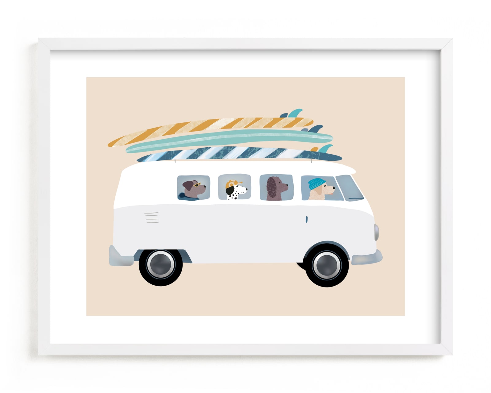 "Venice Beach" - Limited Edition Art Print by Jenna Holcomb in beautiful frame options and a variety of sizes.