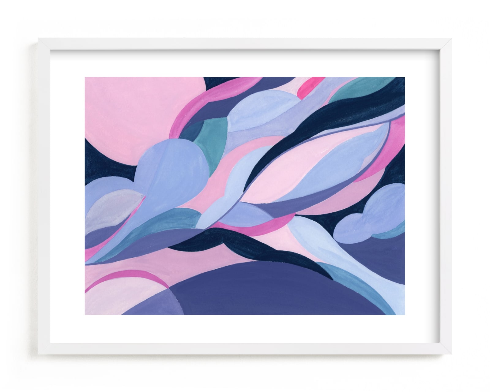"Clouds and Flow" - Limited Edition Art Print by Eunmee Studio in beautiful frame options and a variety of sizes.
