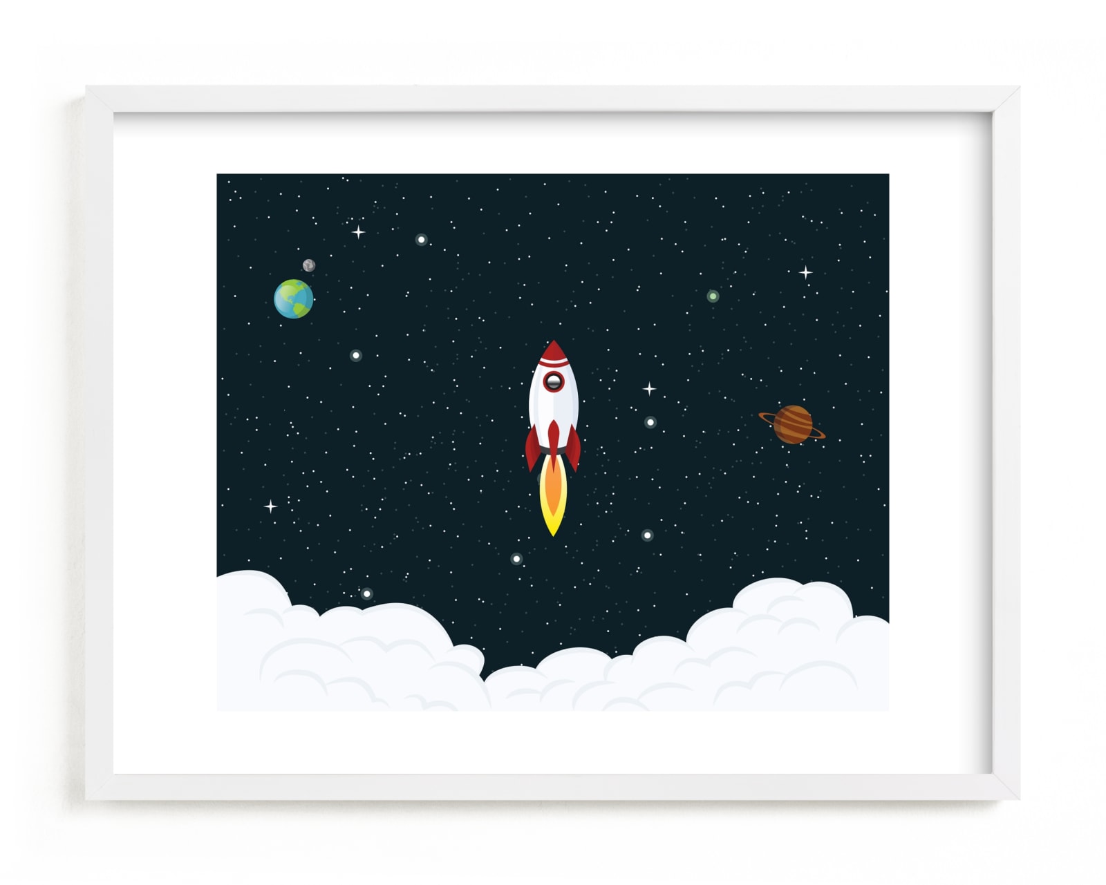 "Outer Space" - Limited Edition Art Print by Oma N. Ramkhelawan in beautiful frame options and a variety of sizes.