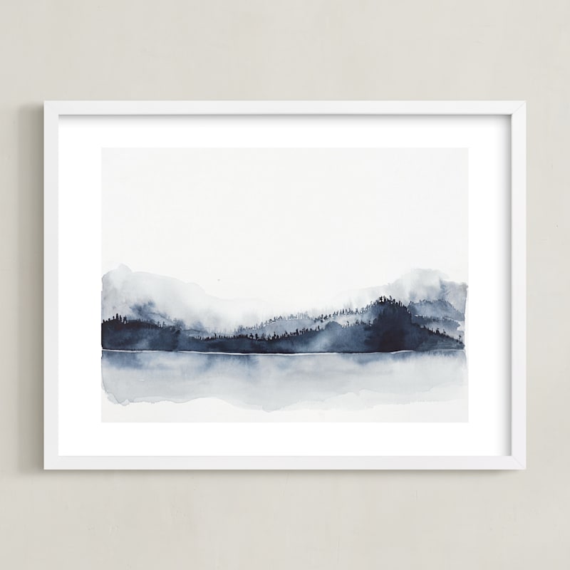 "Alaska from Sea" - Limited Edition Art Print by Kelsey McNatt in beautiful frame options and a variety of sizes.