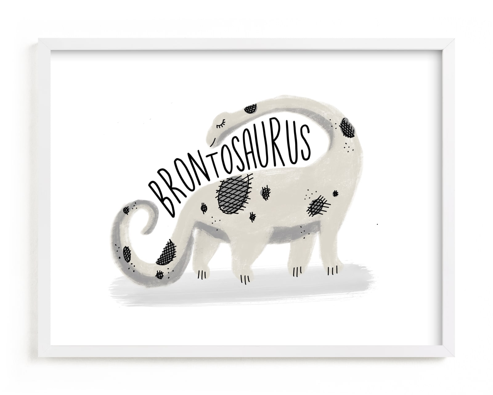 "bronto" - Limited Edition Art Print by Pixel and Hank in beautiful frame options and a variety of sizes.