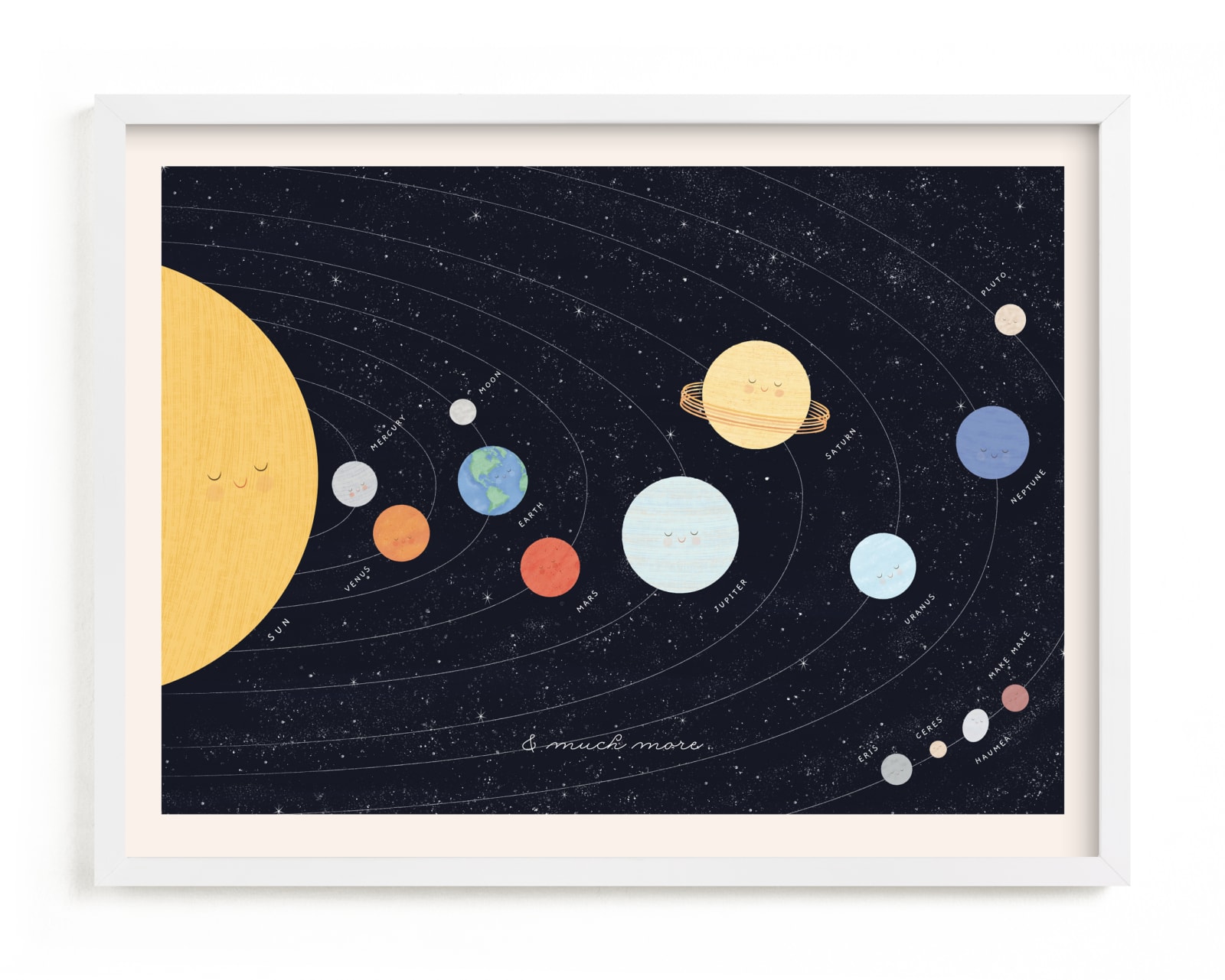 "Our beautiful universe" - Limited Edition Art Print by Sabrin Deirani in beautiful frame options and a variety of sizes.