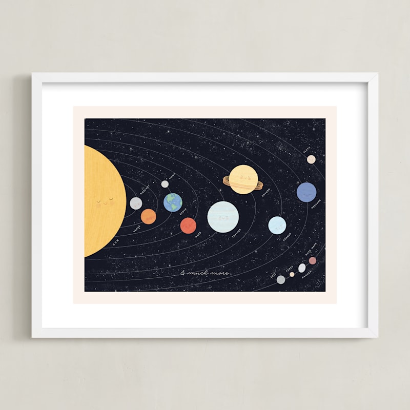 "Our beautiful universe" - Limited Edition Art Print by Sabrin Deirani in beautiful frame options and a variety of sizes.