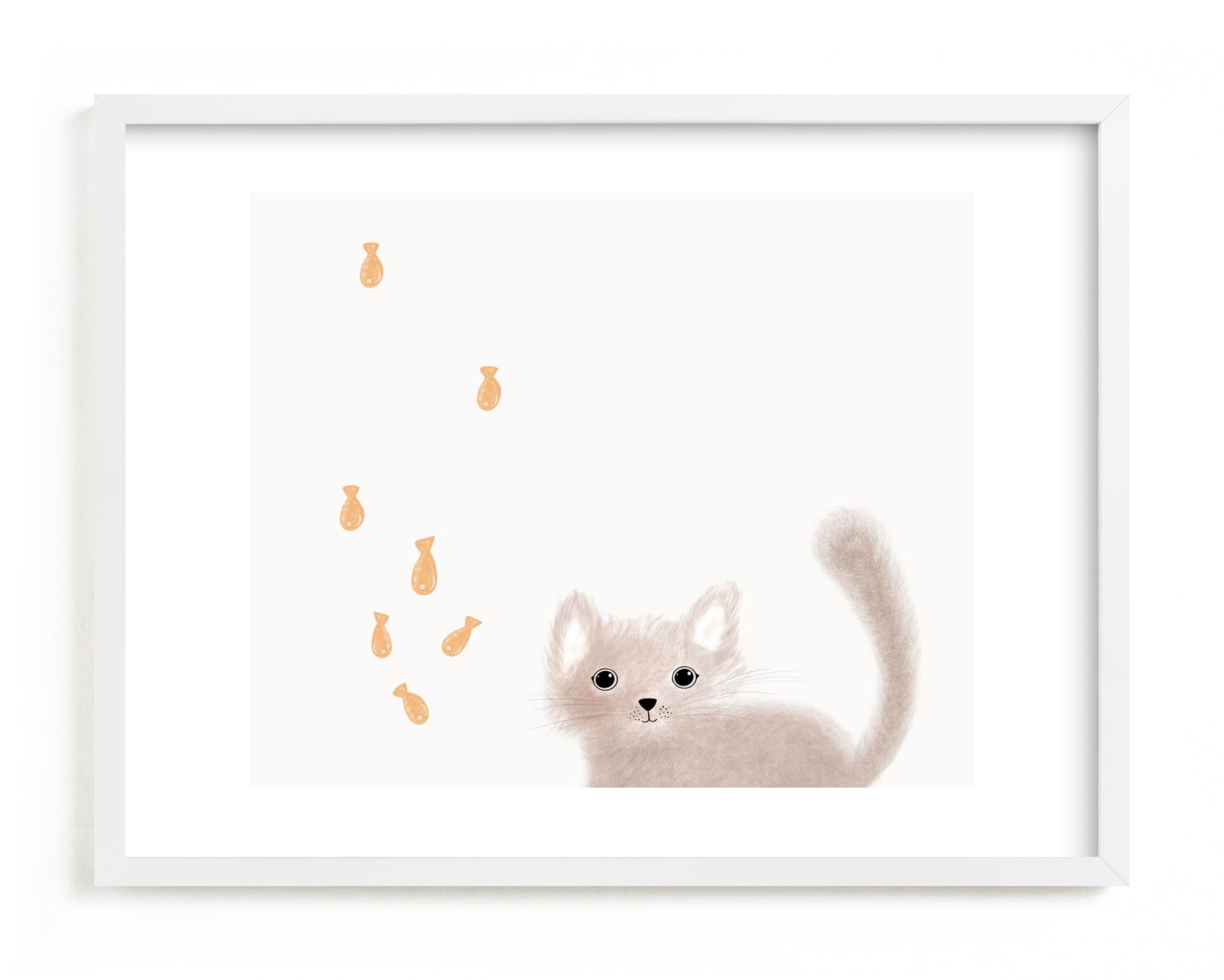 "It's Raining" - Limited Edition Art Print by Maja Cunningham in beautiful frame options and a variety of sizes.