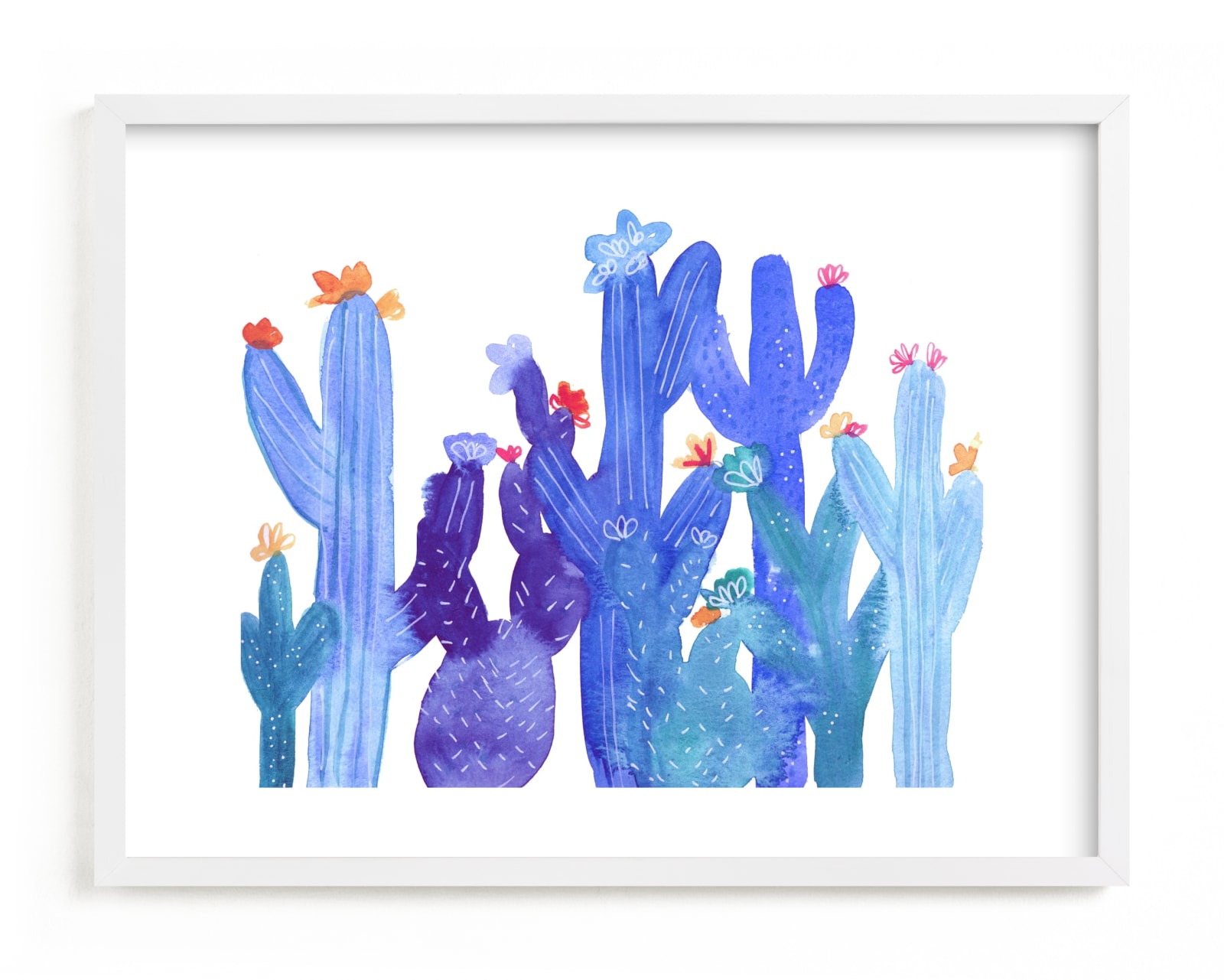 "Blue Desert" - Limited Edition Art Print by Jenn Rice in beautiful frame options and a variety of sizes.