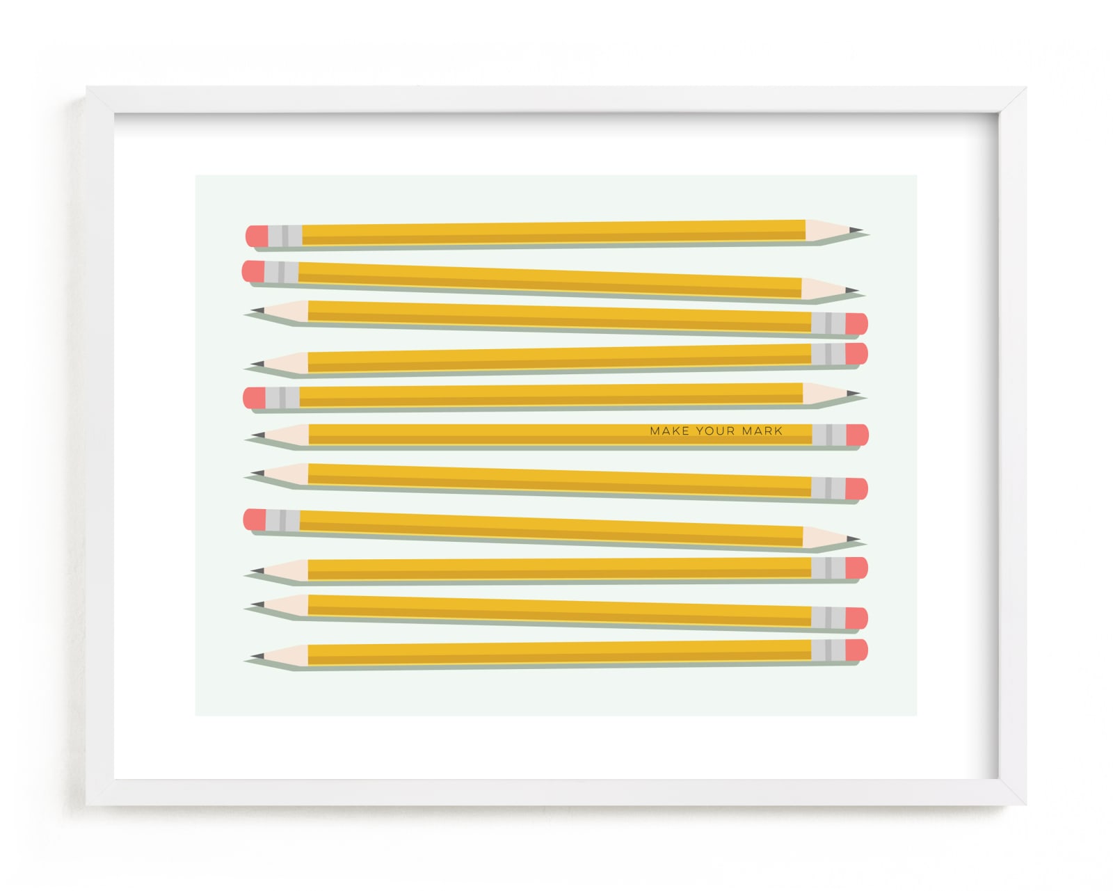 "Make Your Mark art print" by Sarah Cohn in beautiful frame options and a variety of sizes.