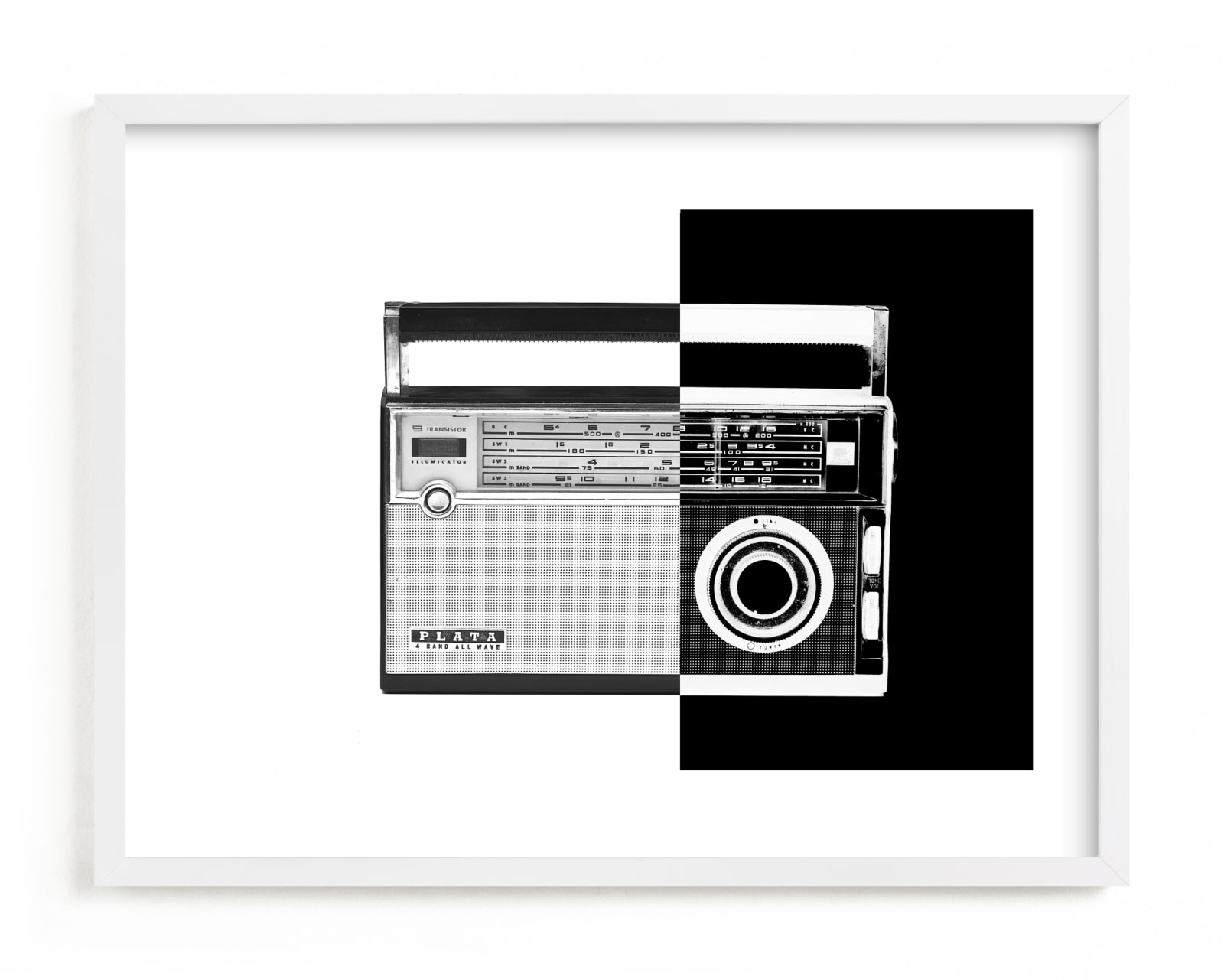 "Two-Tone Transistor Radio" by Jonathan Brooks in beautiful frame options and a variety of sizes.