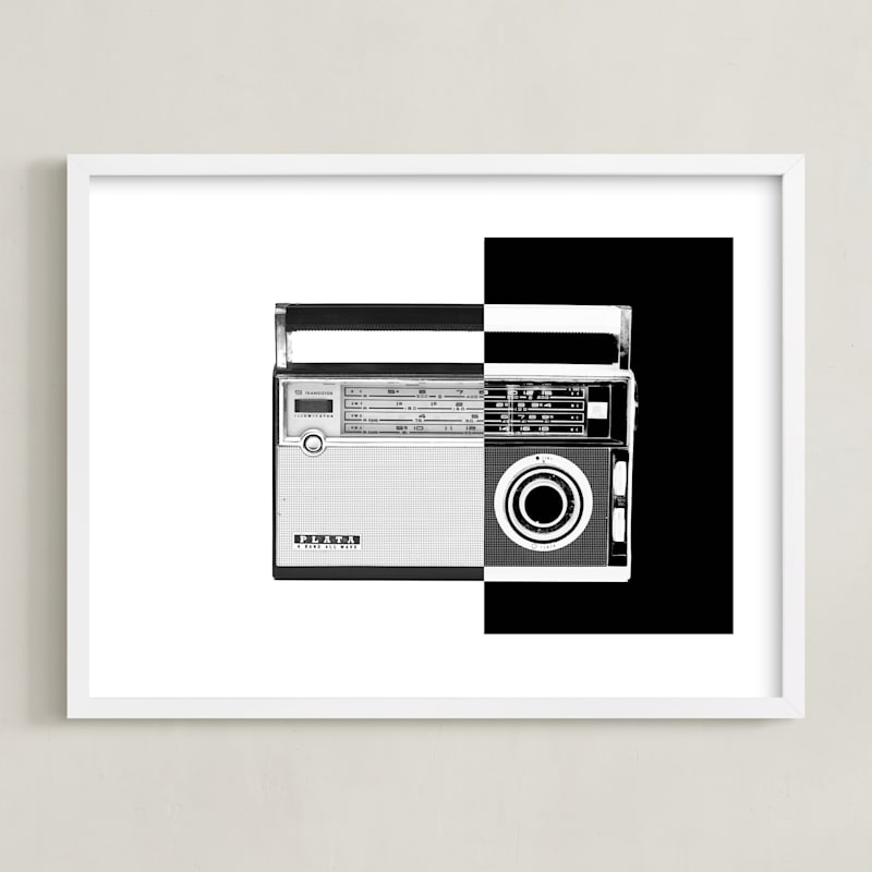 "Two-Tone Transistor Radio" by Jonathan Brooks in beautiful frame options and a variety of sizes.