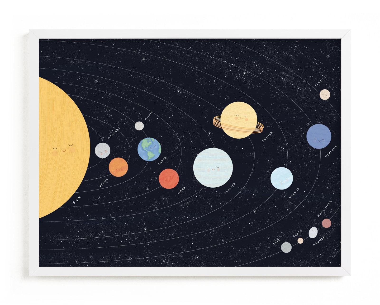 "Our beautiful universe" by Sabrin Deirani in beautiful frame options and a variety of sizes.
