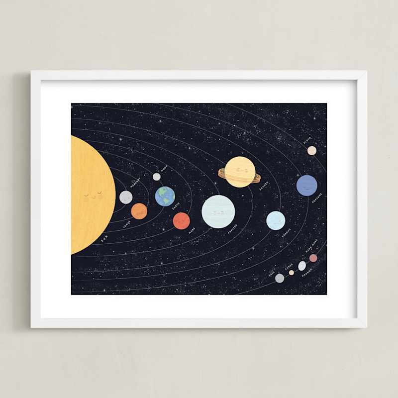 "Our beautiful universe" by Sabrin Deirani in beautiful frame options and a variety of sizes.