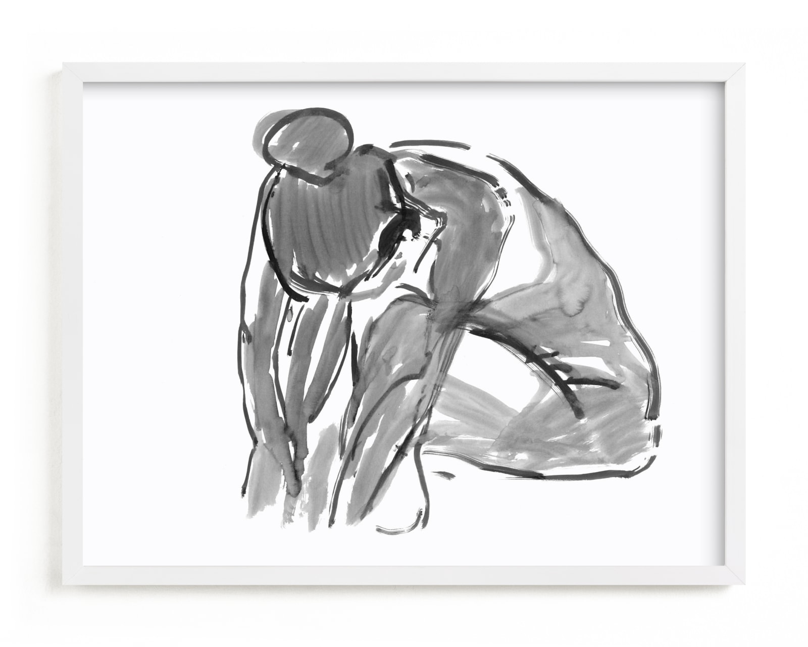 "Introvert" - Art Print by Miranda Mol in beautiful frame options and a variety of sizes.