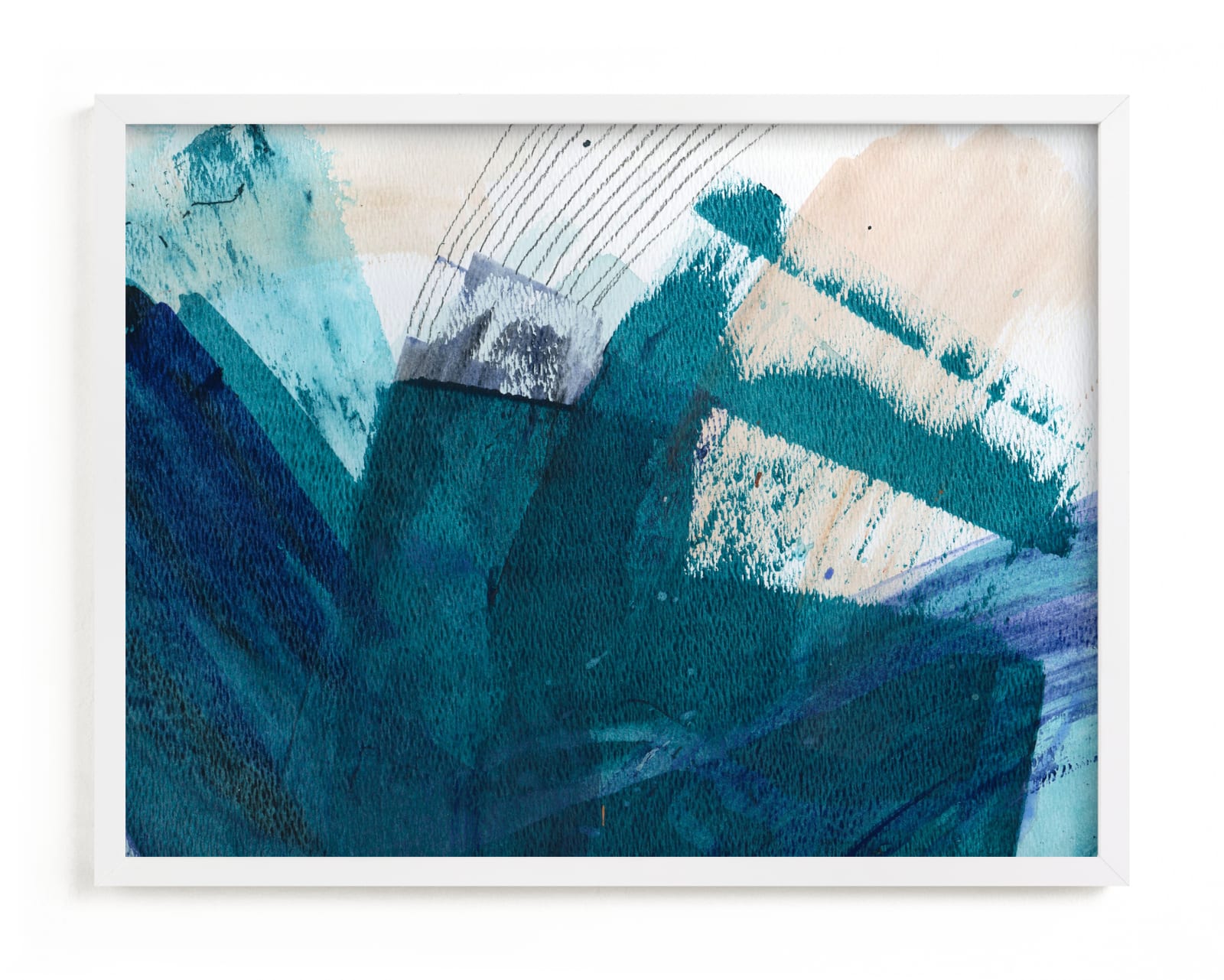 "Landscape By the Sea" - Art Print by Lauren Packard in beautiful frame options and a variety of sizes.