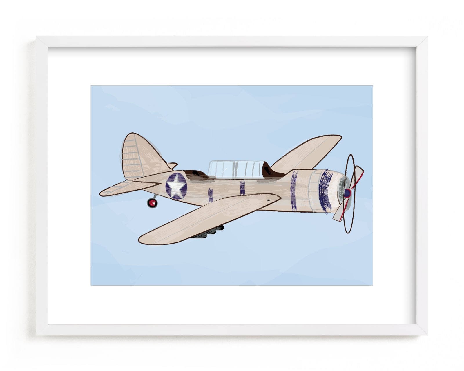 "Aviation Airplane 3" - Art Print by Rebecca Marchese in beautiful frame options and a variety of sizes.