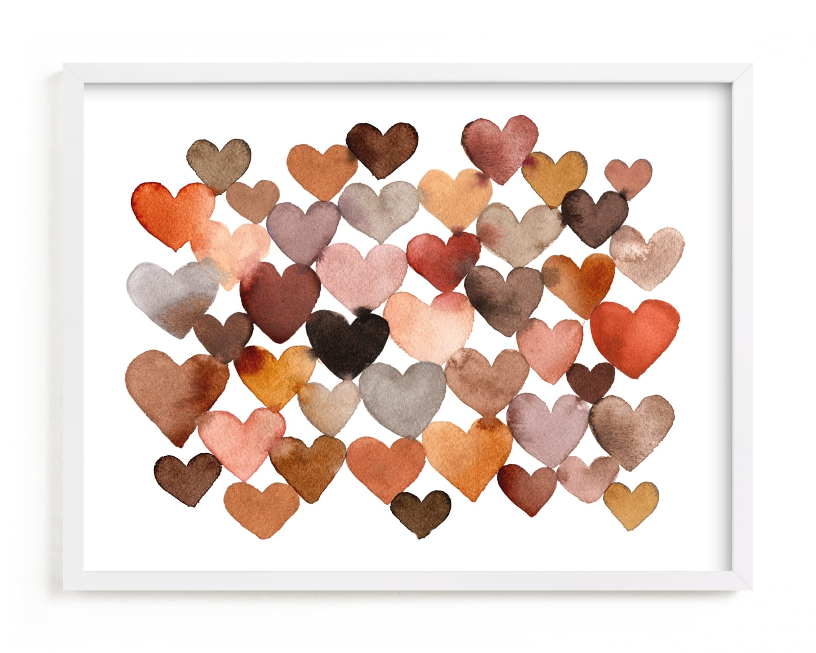 "Clay Hearts" - Limited Edition Art Print by Sara Berrenson in beautiful frame options and a variety of sizes.