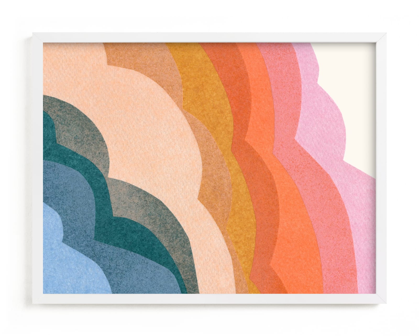 "rainbow clouds" - Limited Edition Art Print by Carrie Moradi in beautiful frame options and a variety of sizes.
