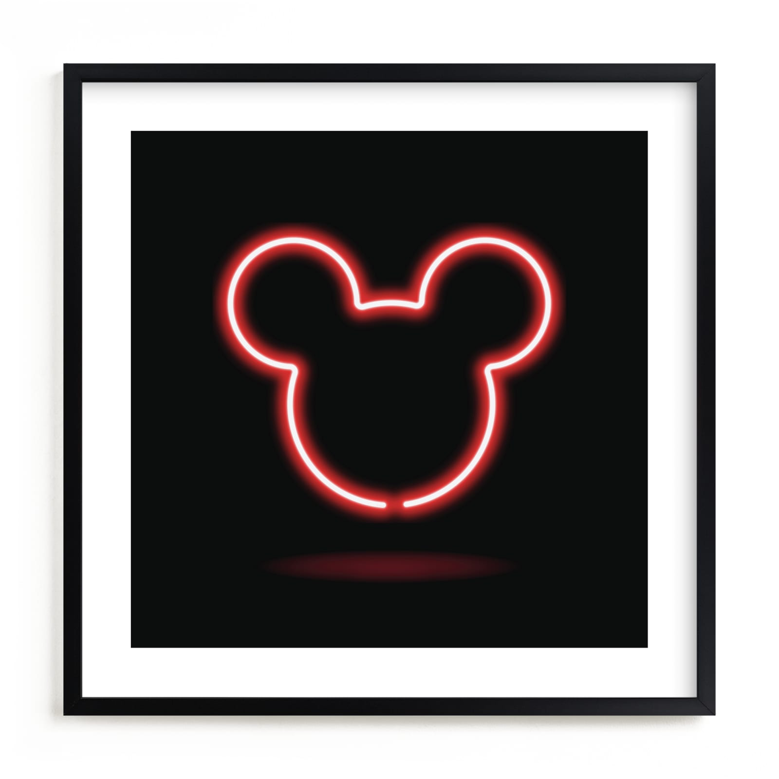 "Late Night Disney Mickey Mouse" - Limited Edition Art Print by Kennedi Shaw in beautiful frame options and a variety of sizes.