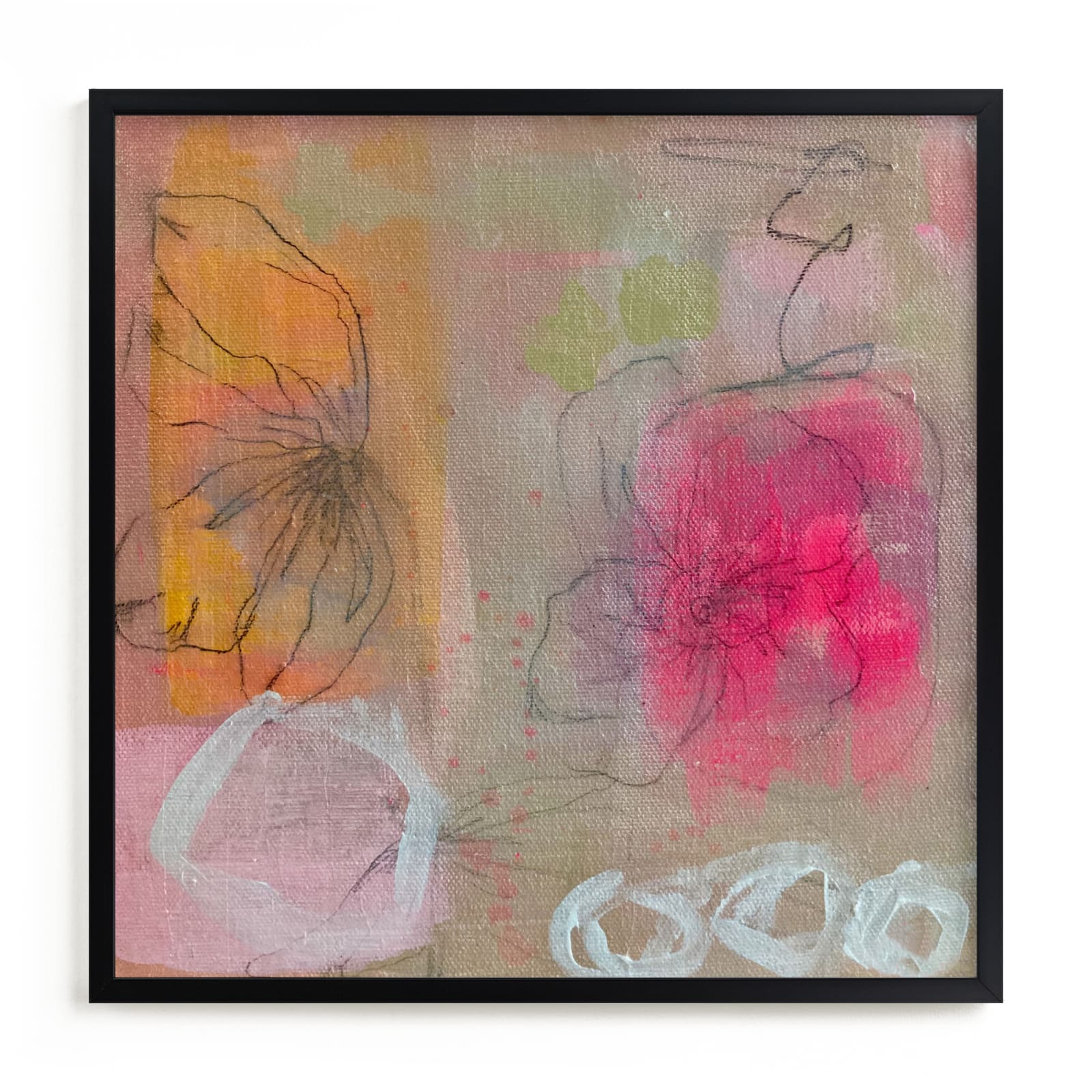 "Sherbet Garden" - Limited Edition Art Print by Nicole Simms in beautiful frame options and a variety of sizes.