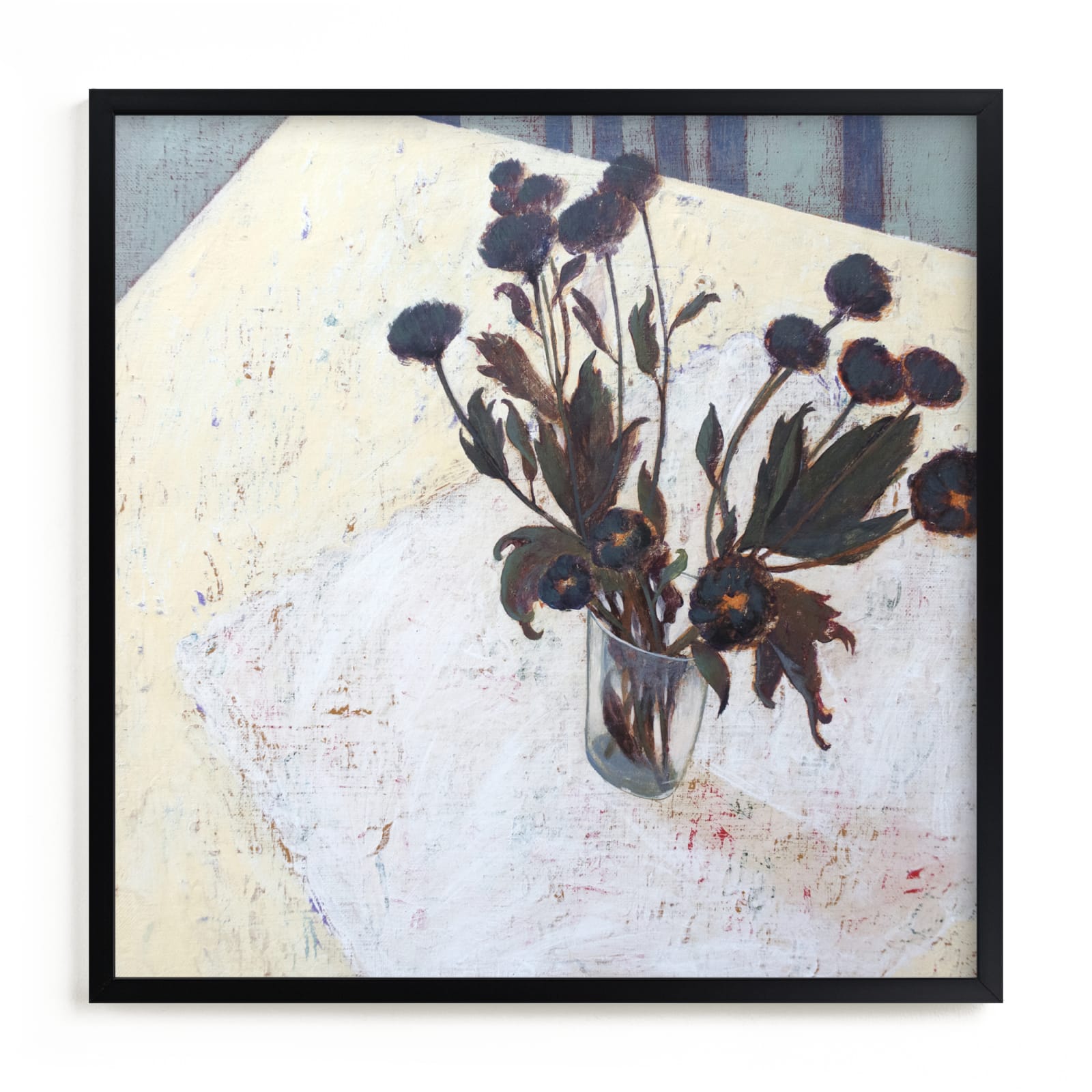 "Still life with Chrysanthemums" - Limited Edition Art Print by Ayna Paisley in beautiful frame options and a variety of sizes.