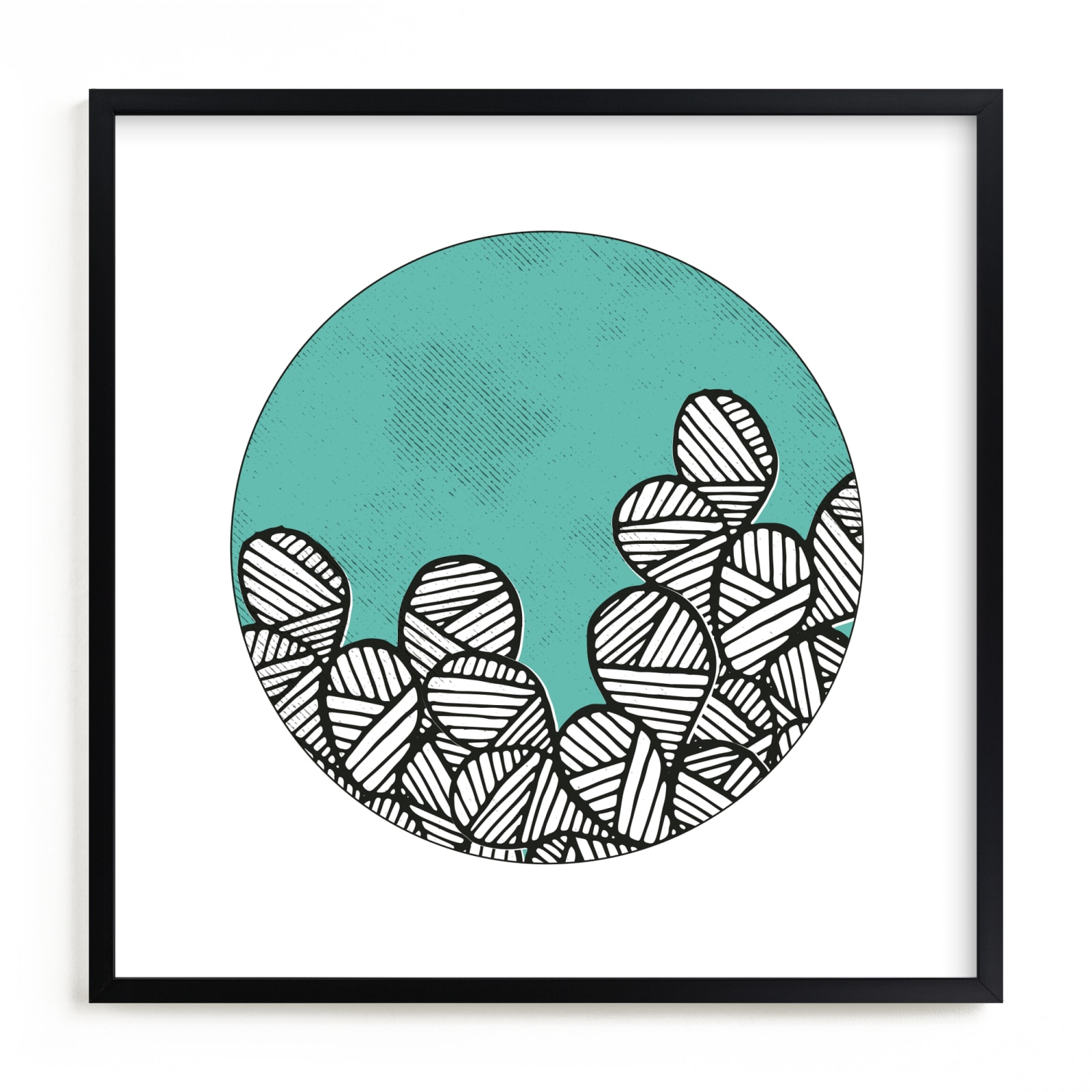 "Patterned Cactus" - Limited Edition Art Print by Maria Hilas-Louie in beautiful frame options and a variety of sizes.
